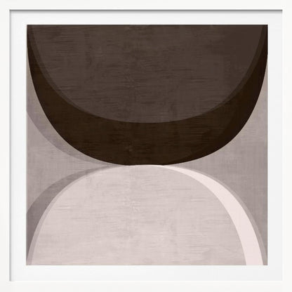 Modern Mocha Abstract Shapes 1 - Poster / Art Print