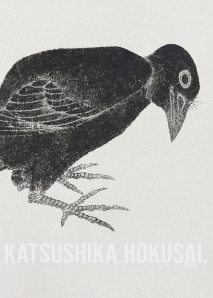 Katsushika Hokusai's Bird 1814 - Poster / Art Print