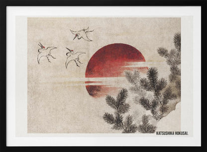 Birds and Sunset, From Album of Sketches (1814) - Poster / Art Print