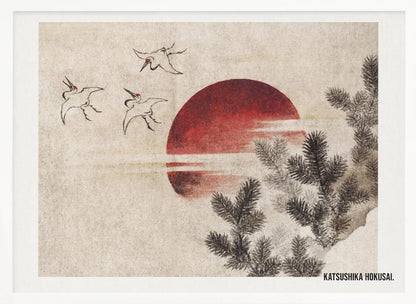 Birds and Sunset, From Album of Sketches (1814) - Poster / Art Print