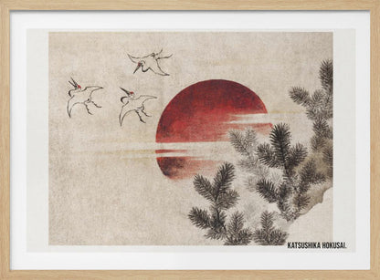 Birds and Sunset, From Album of Sketches (1814) - Poster / Art Print