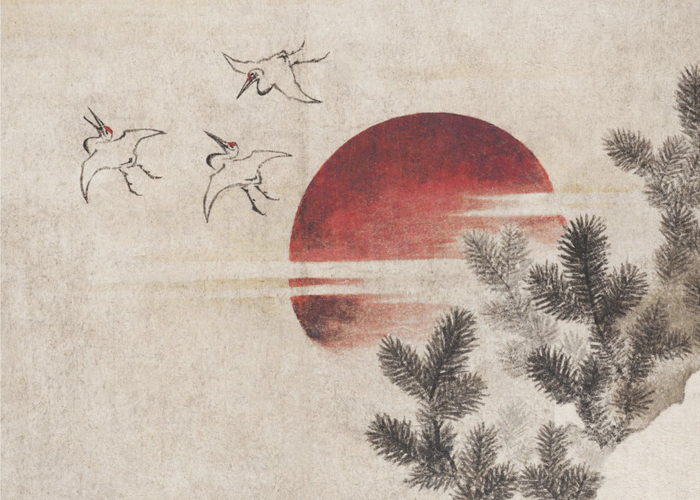 Birds and Sunset, From Album of Sketches (1814) Full - Poster / Art Print