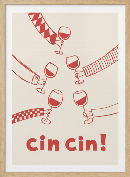 Chin chin! Wine Party with Friends - Poster / Art Print