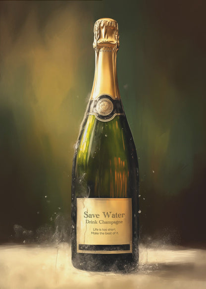 Drink Champagne - Poster / Art Print