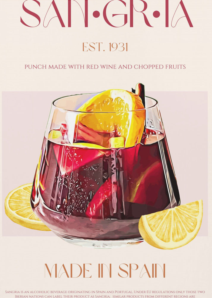 Sangria print - Poster / Art Print