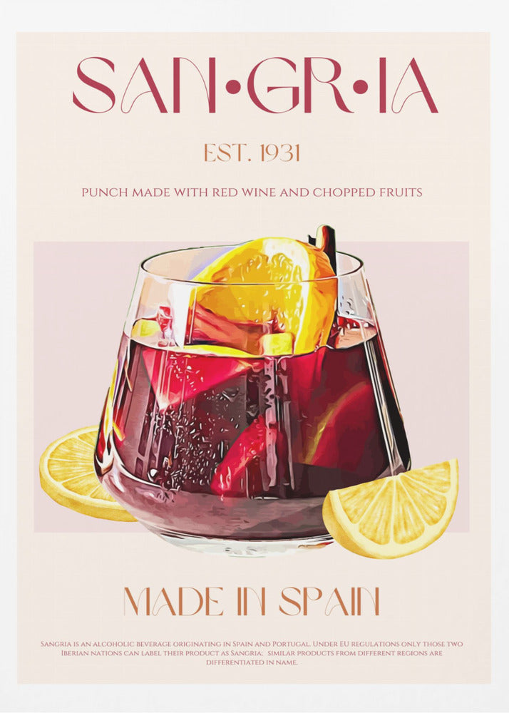 Sangria print - Poster / Art Print