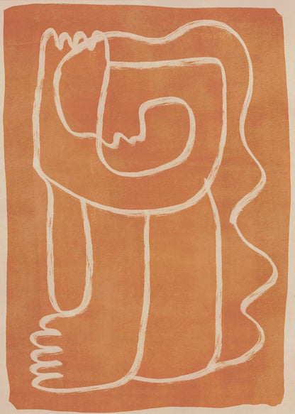 Abstract Line Art Figure - Poster / Art Print