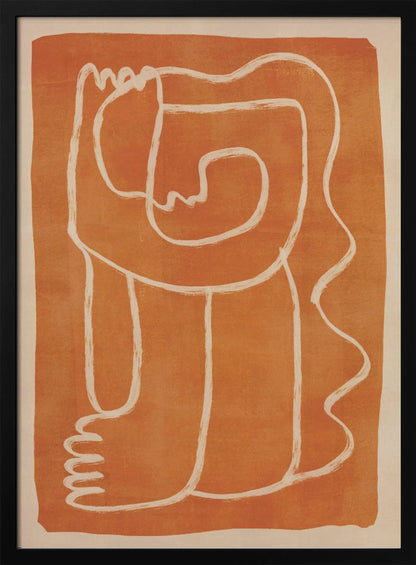 Abstract Line Art Figure - Poster / Art Print
