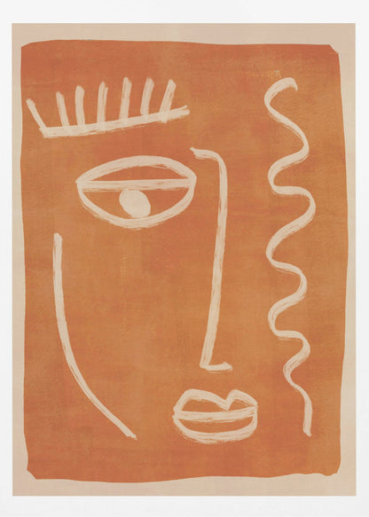 Abstract Face Portrait - Poster / Art Print