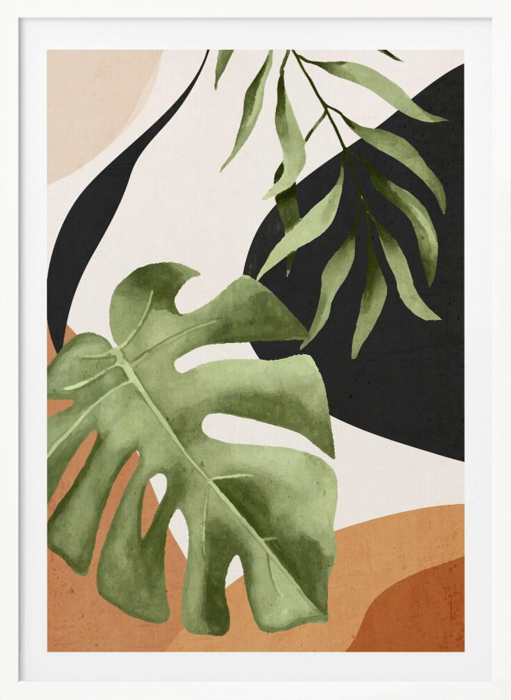 Abstract Art Tropical Leaves 23 - Poster / Art Print