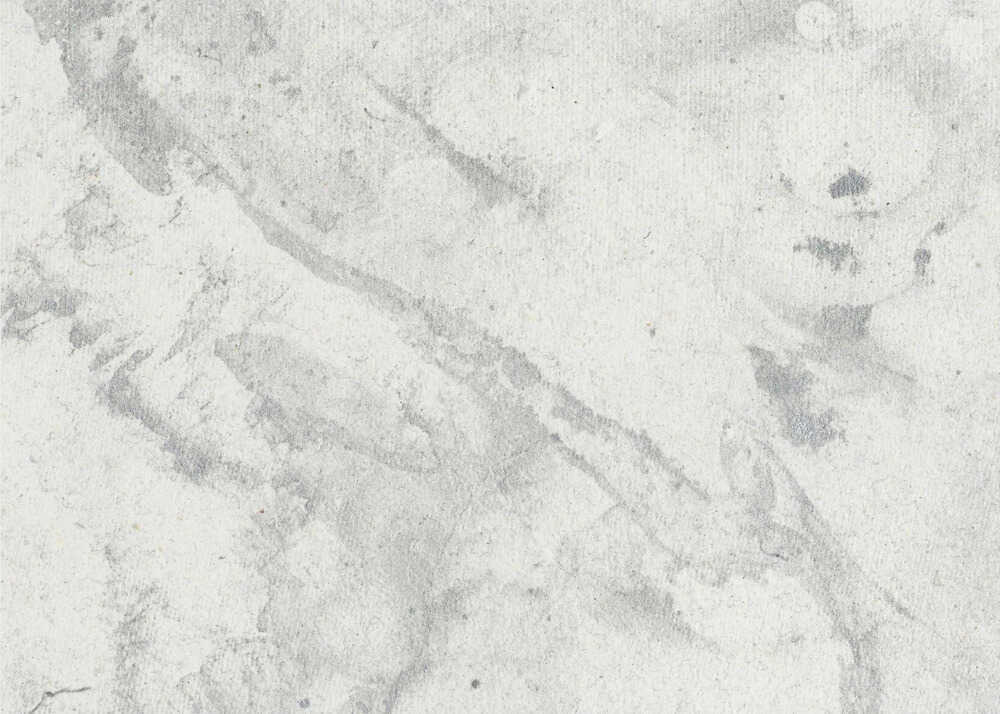 Abstract art with a light grey and white marbled texture in a modern silver frame.