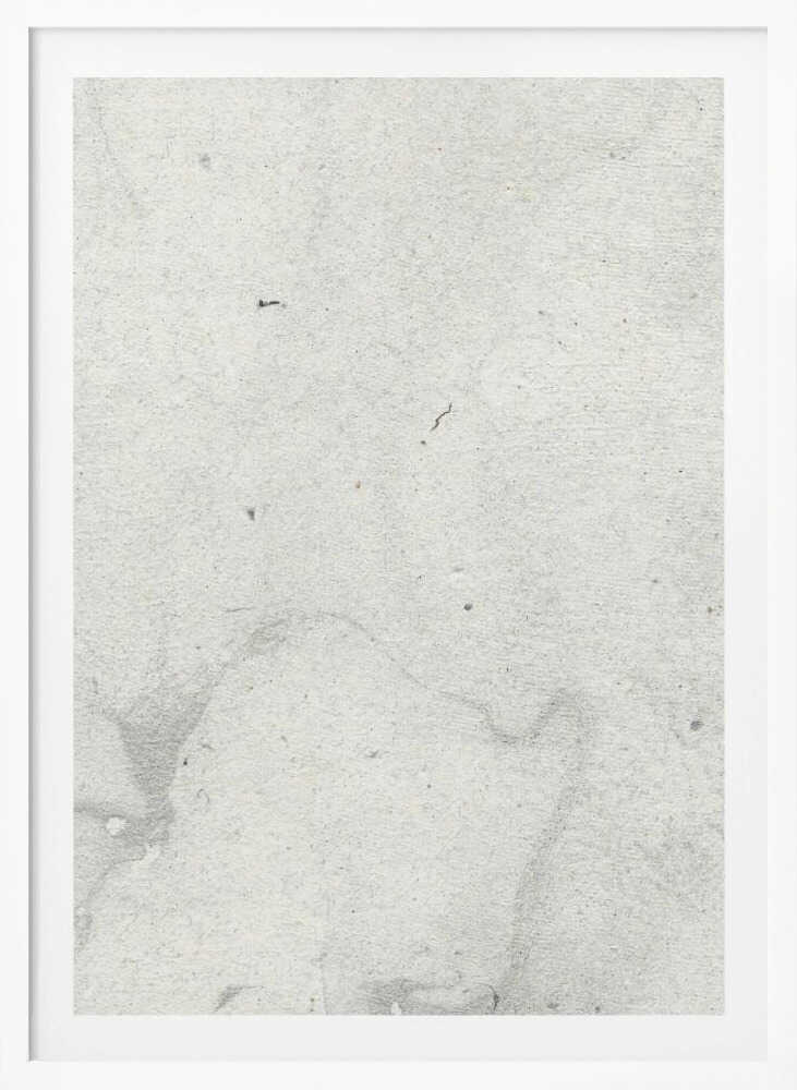 Minimalist art print of a light gray concrete texture, framed in black for a modern wall art look.