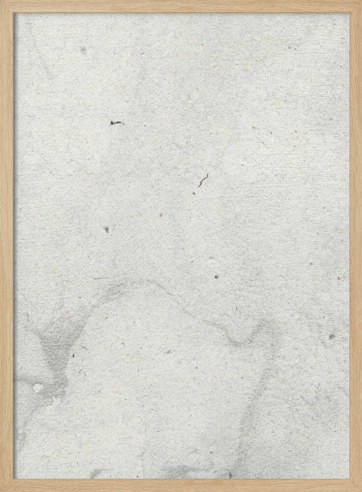 Minimalist art print of a light gray concrete texture, framed in black for a modern wall art look.