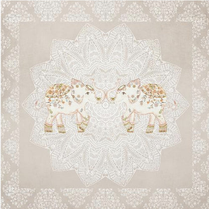 Indian Elephants Mandala - Poster / Art Print