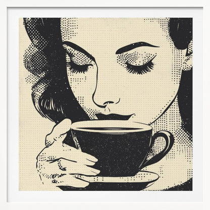 Women Drinking Coffee - Poster / Art Print