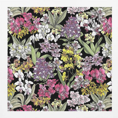 Colorful Flowers Pattern - Poster / Art Print