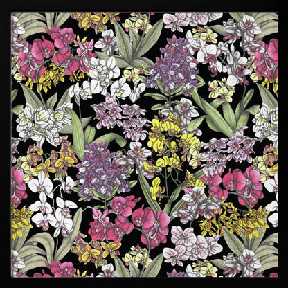 Colorful Flowers Pattern - Poster / Art Print