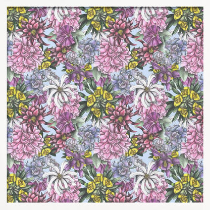Colorful Flowers with Green Leaves - Poster / Art Print