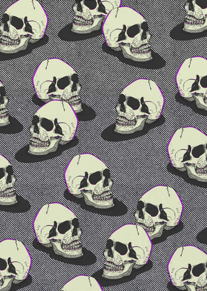 Vintage Style Skulls - Poster / Art Print