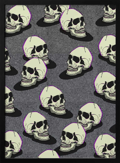 Vintage Style Skulls - Poster / Art Print