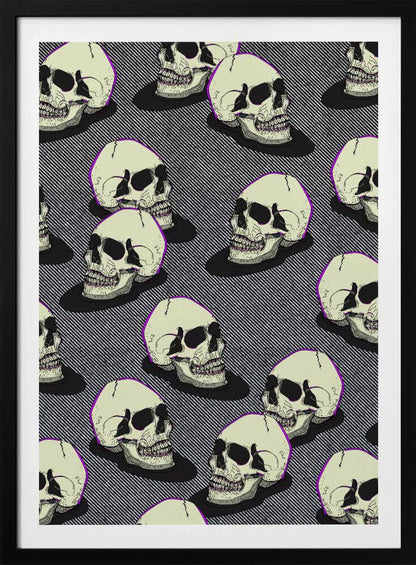 Vintage Style Skulls - Poster / Art Print