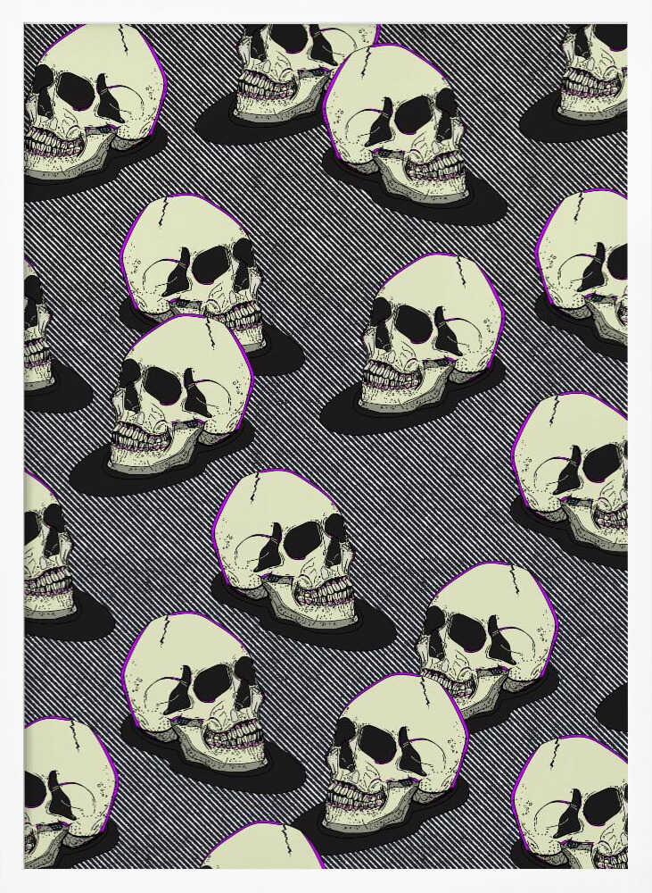 Vintage Style Skulls - Poster / Art Print