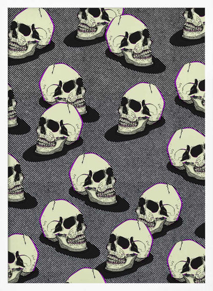 Vintage Style Skulls - Poster / Art Print