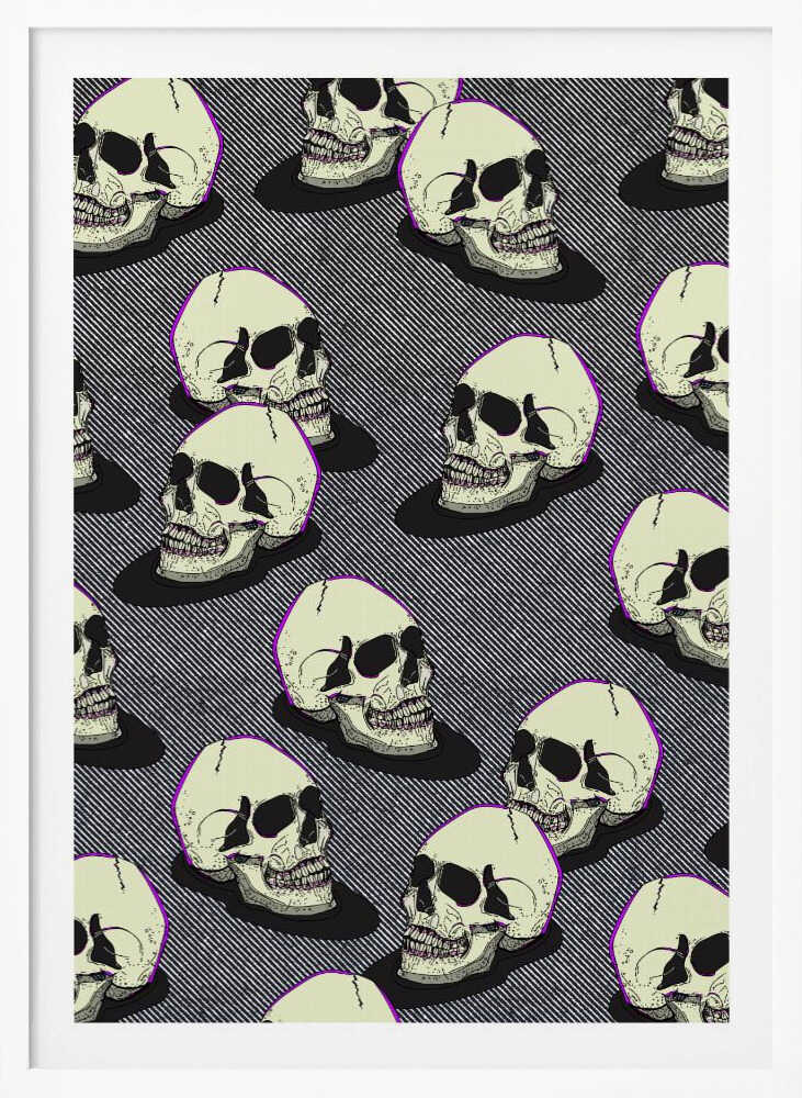 Vintage Style Skulls - Poster / Art Print