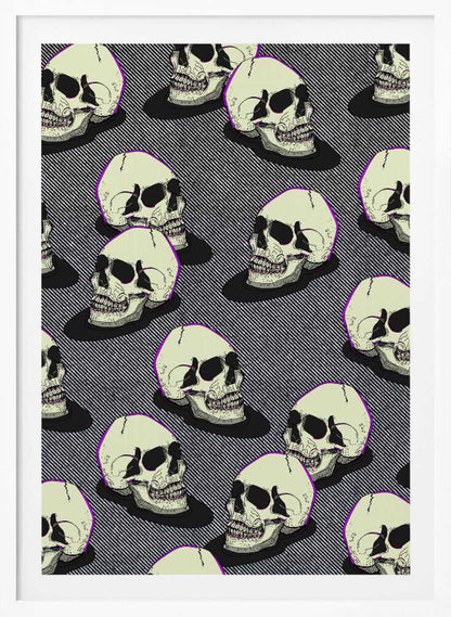 Vintage Style Skulls - Poster / Art Print