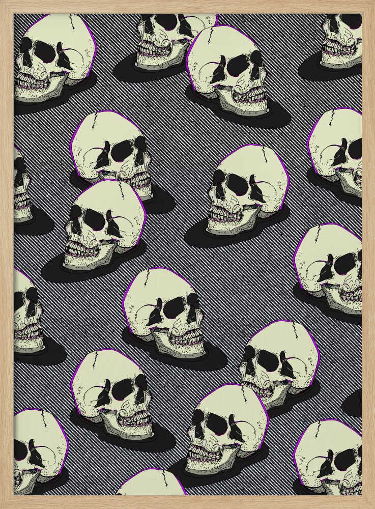 Vintage Style Skulls - Poster / Art Print
