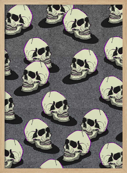 Vintage Style Skulls - Poster / Art Print