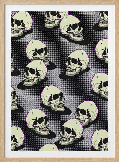 Vintage Style Skulls - Poster / Art Print