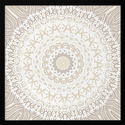 Festival Summer Beige Mandala - Poster / Art Print