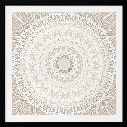 Festival Summer Beige Mandala - Poster / Art Print