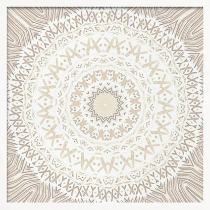 Festival Summer Beige Mandala - Poster / Art Print