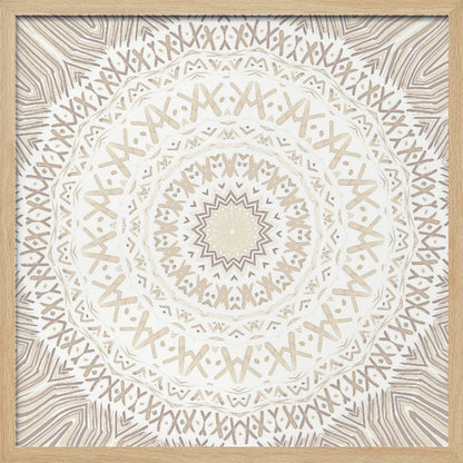 Festival Summer Beige Mandala - Poster / Art Print