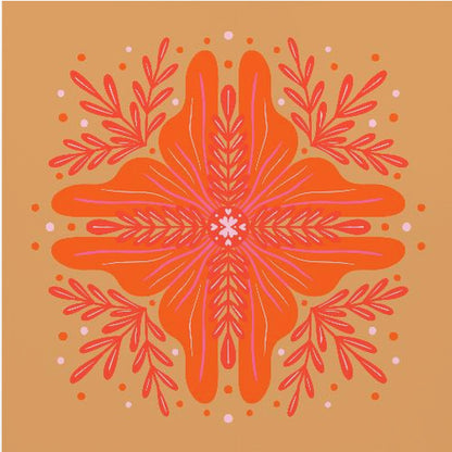 Vibrant Mandala Bloom - Poster / Art Print