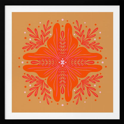 Vibrant Mandala Bloom - Poster / Art Print
