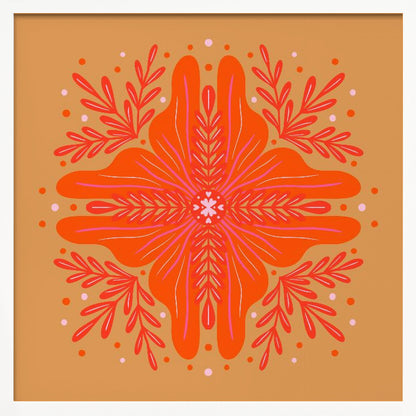 Vibrant Mandala Bloom - Poster / Art Print