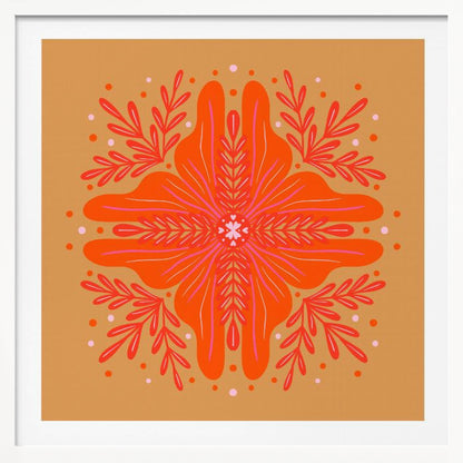 Vibrant Mandala Bloom - Poster / Art Print