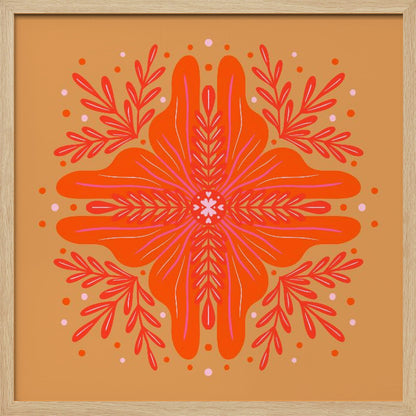 Vibrant Mandala Bloom - Poster / Art Print