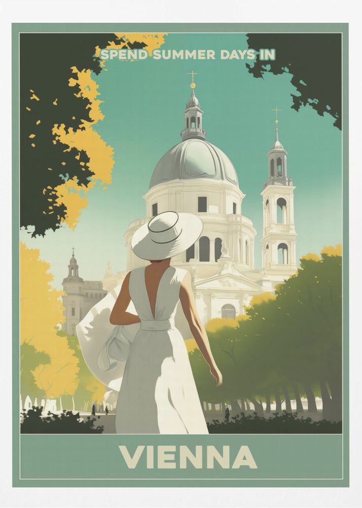 Vienna Summer Stroll - Poster / Art Print