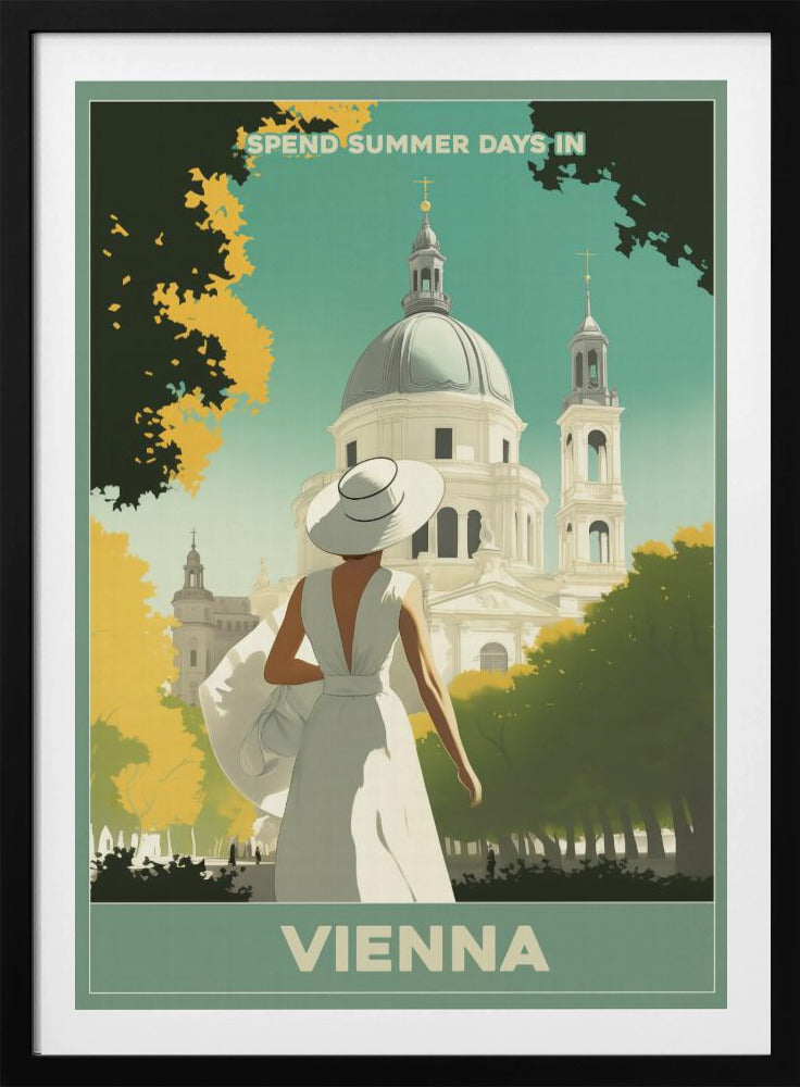 Vienna Summer Stroll - Poster / Art Print