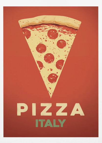 Pepperoni Pizza Slice - Poster / Art Print
