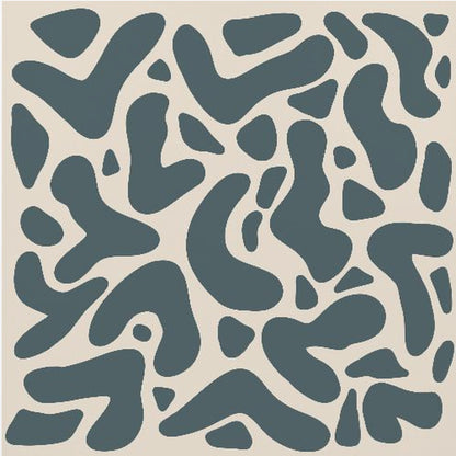 Abstract Lines And Shapes Greyish Green - Poster / Art Print