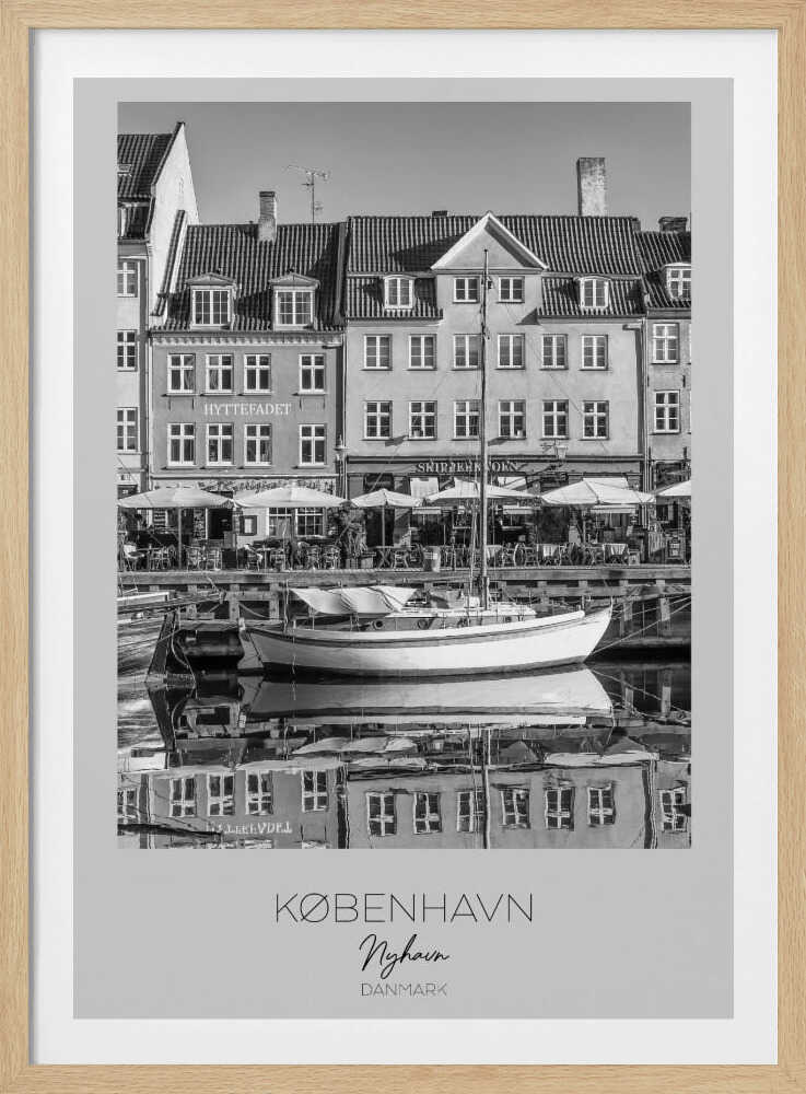 Serene Nyhavn Reflections - Poster / Art Print