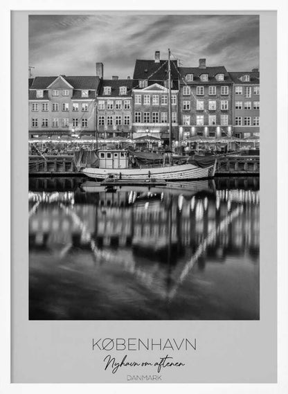 Copenhagen With Reflections In The Water - Poster / Art Print