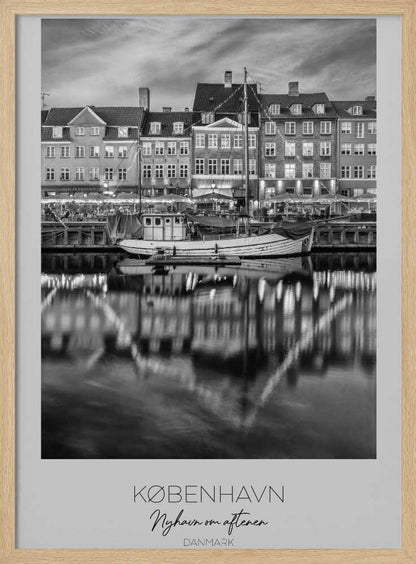 Copenhagen With Reflections In The Water - Poster / Art Print