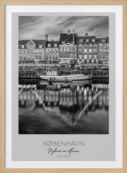 Copenhagen With Reflections In The Water - Poster / Art Print