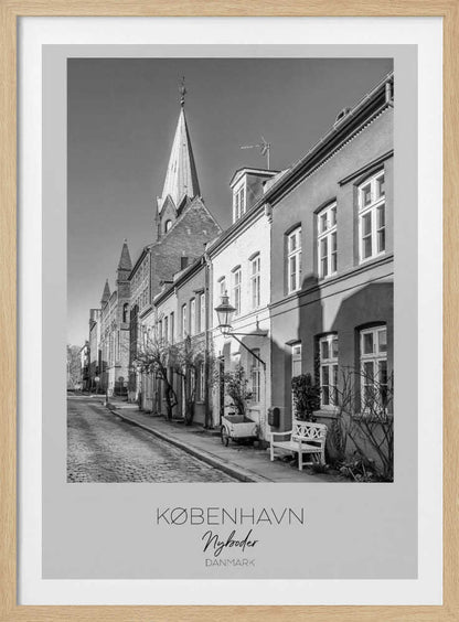 Charming Street In Nyboder - Poster / Art Print